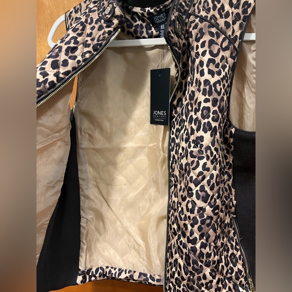 🐆NWT Jones New York Leopard Print Vest - Picture 5 of 7